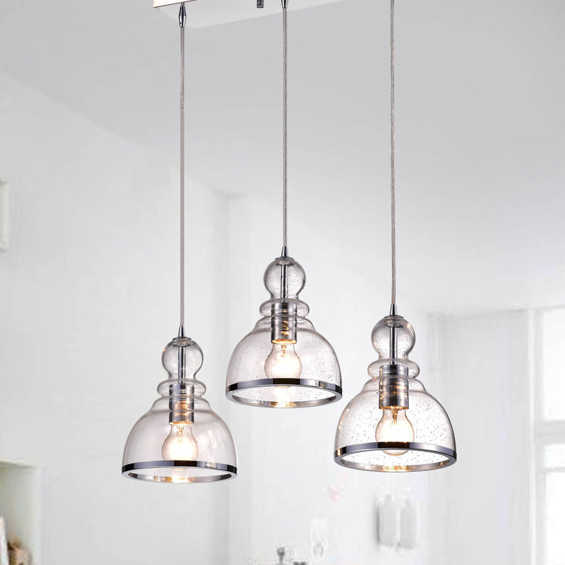 Wrought Studio Copeland 3 Light Kitchen Island Dome Pendant & Reviews